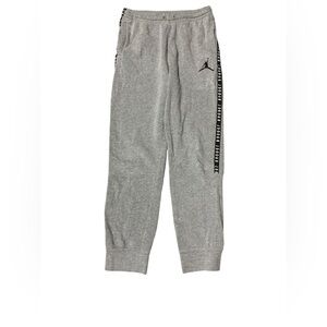 Jordan Kids Gray Sweatpants with Black Accents